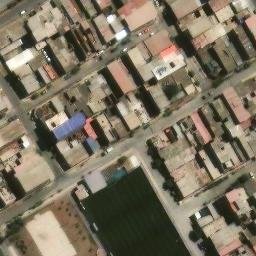 Sand Volleyball Court in Villa El Salvador, LIM — aerial view