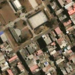 Sand Volleyball Court in Villa El Salvador, LIM — aerial view
