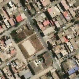 Sand Volleyball Court in Villa El Salvador, LIM — aerial view
