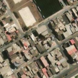 Sand Volleyball Court in Villa El Salvador, LIM — aerial view