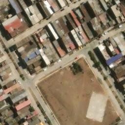 Sand Volleyball Court in Villa El Salvador, LIM — aerial view
