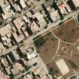 Sand Volleyball Court in Villa El Salvador, LIM — aerial view
