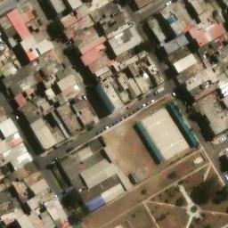 Sand Volleyball Court in Villa El Salvador, LIM — aerial view