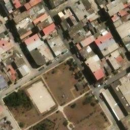 Sand Volleyball Court in Villa El Salvador, LIM — aerial view