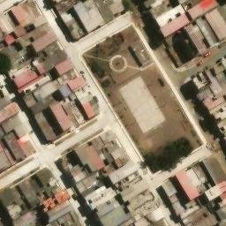 Sand Volleyball Court in Villa El Salvador, LIM — aerial view