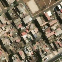 Sand Volleyball Court in Villa El Salvador, LIM — aerial view
