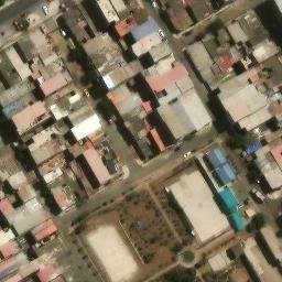 Sand Volleyball Court in Villa El Salvador, LIM — aerial view