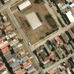 Sand Volleyball Court in Villa El Salvador, LIM — aerial view