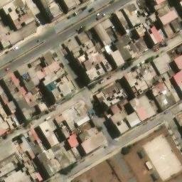 Sand Volleyball Court in Villa El Salvador, LIM — aerial view