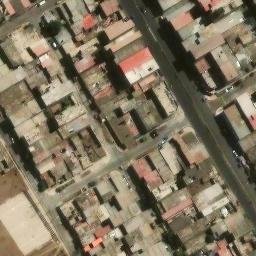 Sand Volleyball Court in Villa El Salvador, LIM — aerial view