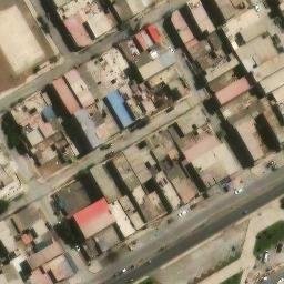 Sand Volleyball Court in Villa El Salvador, LIM — aerial view