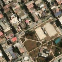 Sand Volleyball Court in Villa El Salvador, LIM — aerial view