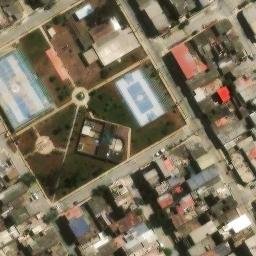 Sand Volleyball Court in Villa El Salvador, LIM — aerial view