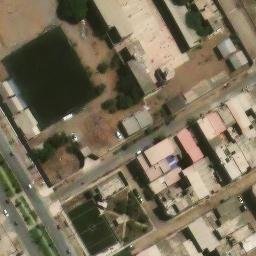 Sand Volleyball Court in Villa El Salvador, LIM — aerial view