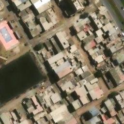 Sand Volleyball Court in Villa El Salvador, LIM — aerial view