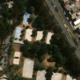 Sand Volleyball Court in Villa El Salvador, LIM — aerial view