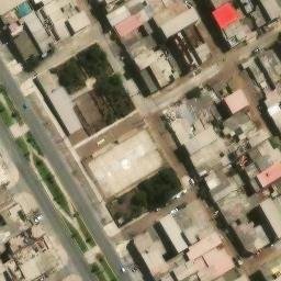Sand Volleyball Court in Villa El Salvador, LIM — aerial view