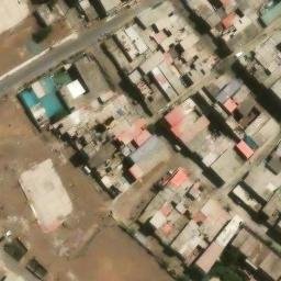Sand Volleyball Court in Villa El Salvador, LIM — aerial view