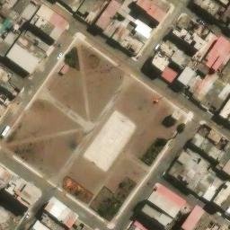 Sand Volleyball Court in Villa El Salvador, LIM — aerial view