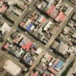 Sand Volleyball Court in Villa El Salvador, LIM — aerial view