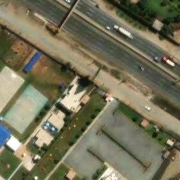 Sand Volleyball Court in Lurín, LIM — aerial view