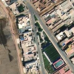 Sand Volleyball Court in Punta Hermosa, LIM — aerial view