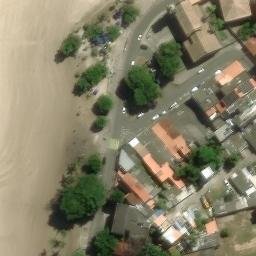 quadras de voley e futvoley — aerial view