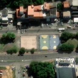 Sand Volleyball Court in Salvador, BA — aerial view