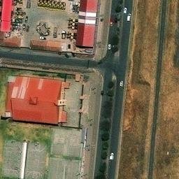 Sand Volleyball Court in Wanchaq, CUS — aerial view