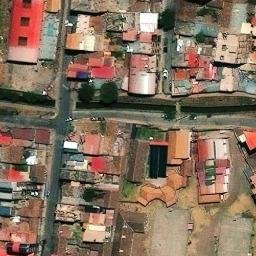 Sand Volleyball Court in San Sebastián, CUS — aerial view