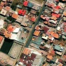 Sand Volleyball Court in San Jerónimo, CUS — aerial view