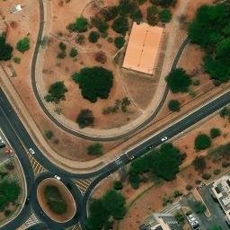 Quadra de areia — aerial view