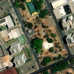 Sand Volleyball Court in Águas Claras, DF — aerial view