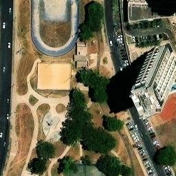 Sand Volleyball Court in Águas Claras, DF — aerial view