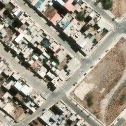 Sand Volleyball Court in Yura, ARE — aerial view
