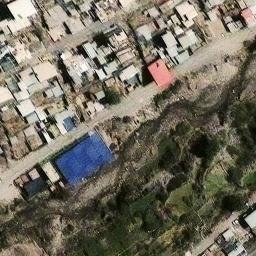 Sand Volleyball Court in Paucarpata, ARE — aerial view