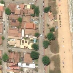 Sand Volleyball Court in Alcobaça, BA — aerial view
