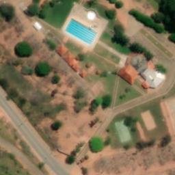 Sand Volleyball Court in Malacacheta, MG — aerial view