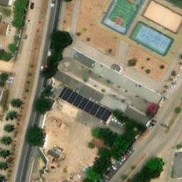 Sand Volleyball Court in Nova Venécia, ES — aerial view