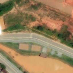Sand Volleyball Court in Governador Valadares, MG — aerial view