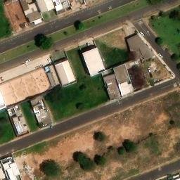 Sand Volleyball Court in Uberlândia, MG — aerial view
