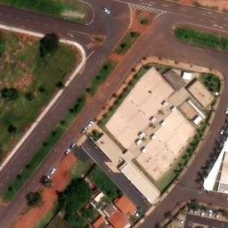 Sand Volleyball Court in Uberlândia, MG — aerial view