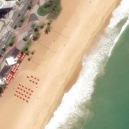 Sand Volleyball Court in Vila Velha, ES — aerial view