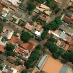 Sand Volleyball Court in Campo Grande, MS — aerial view