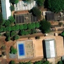 Sand Volleyball Court in Campo Grande, MS — aerial view