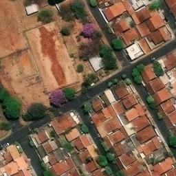 Sand Volleyball Court in São José do Rio Preto, SP — aerial view