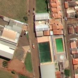 Sand Volleyball Court in São Tomás de Aquino, MG — aerial view