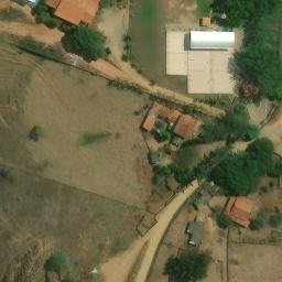 Sand Volleyball Court in Guiricema, MG — aerial view