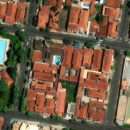 Sand Volleyball Court in Catanduva, SP — aerial view