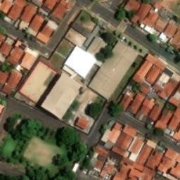 Sand Volleyball Court in Catanduva, SP — aerial view